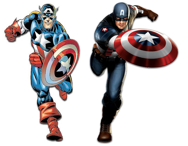 Cartoon Captain America